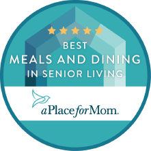 A Place for Mom Best Meals and Dining in Senior Living Award