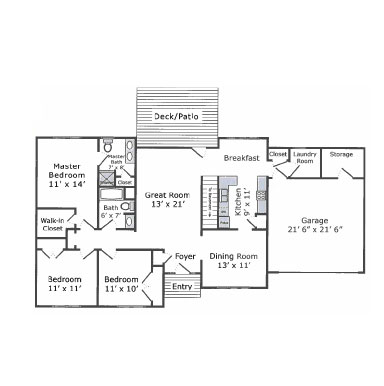 Cottage floor plan A | Presbyterian Village Cobb