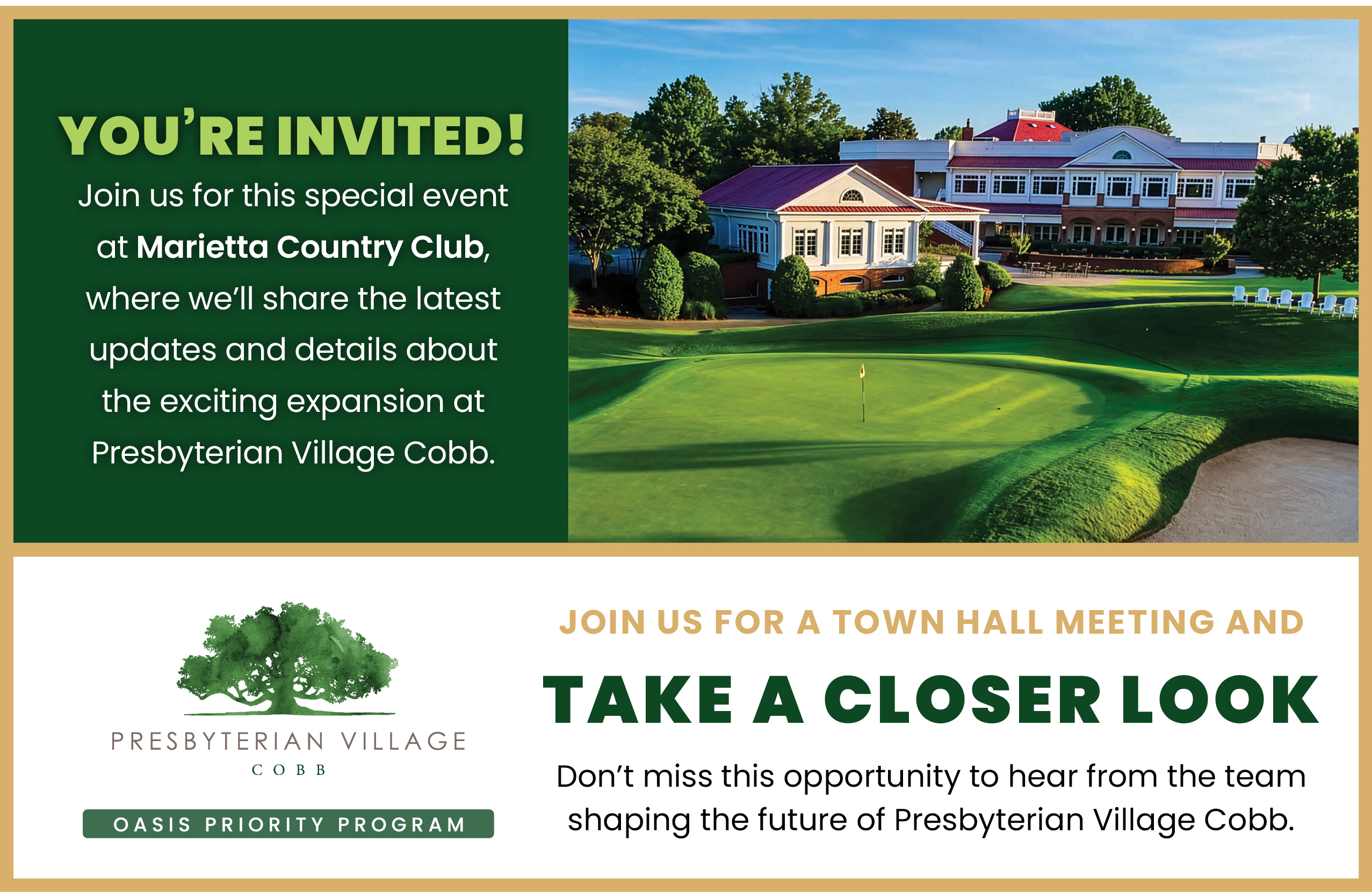 Marietta country club event.